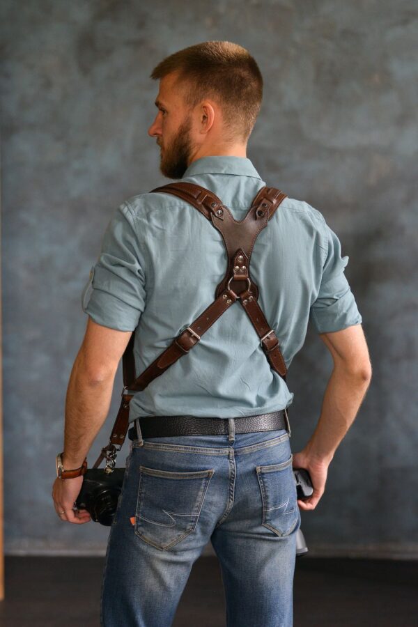 Leather Camera Harness model "ROCK Ring" 1