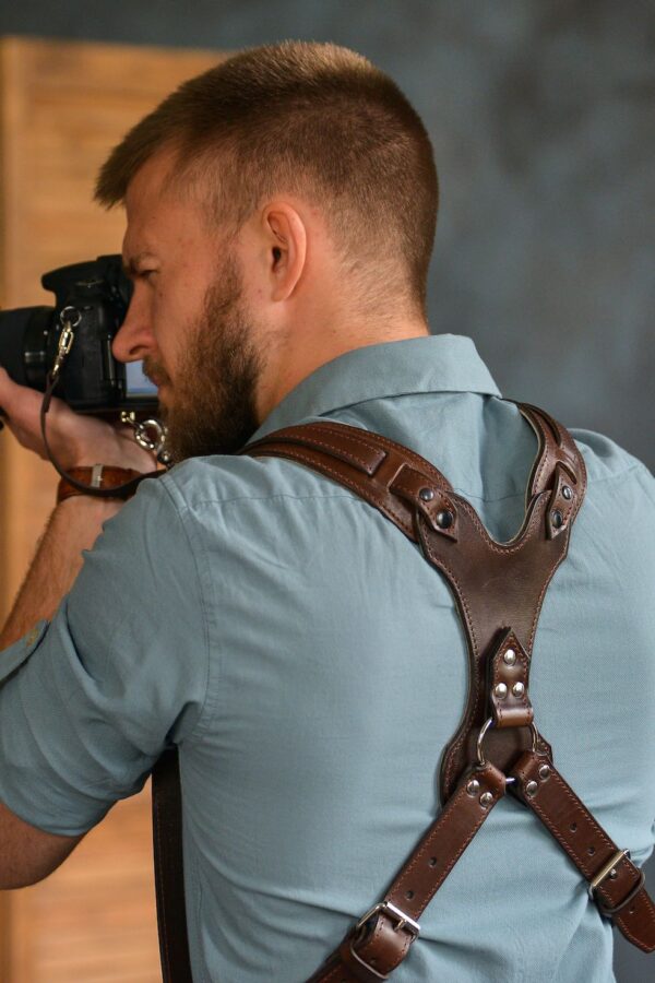 Leather Camera Harness model "ROCK Ring" 2