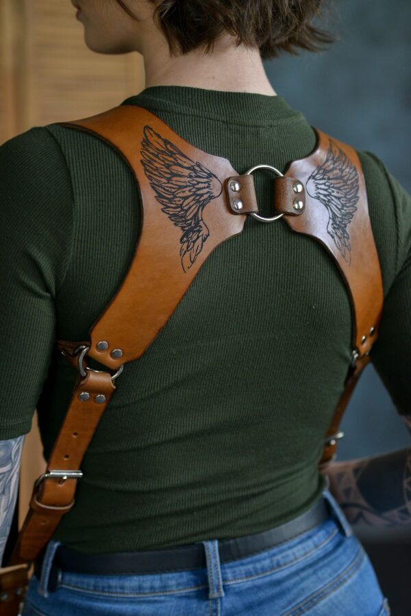 Leather Camera Harness model "WINGS" 7