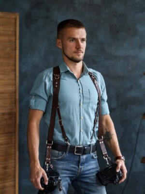 Leather Camera Harness model "Suspender" 3