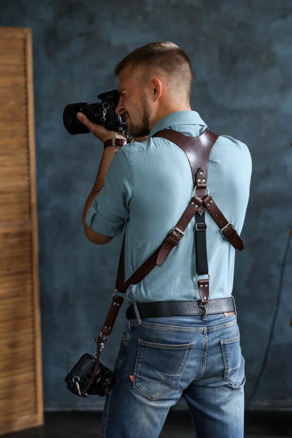 Leather Camera Harness model "Suspender" 9