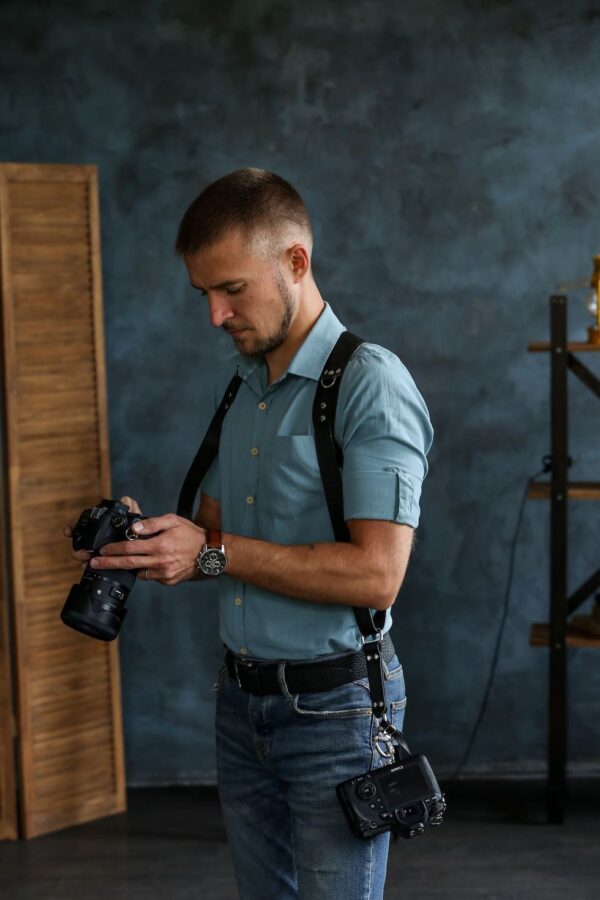 Leather Camera Harness model "SMITH PRO" 01