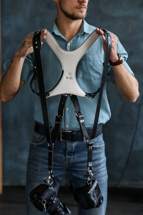 Leather Camera Harness model “SMITH PRO”