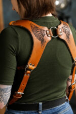 Leather Camera Harness model "WINGS PRO" 5
