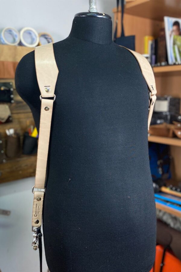 Leather Camera Harness model “Slon” 04